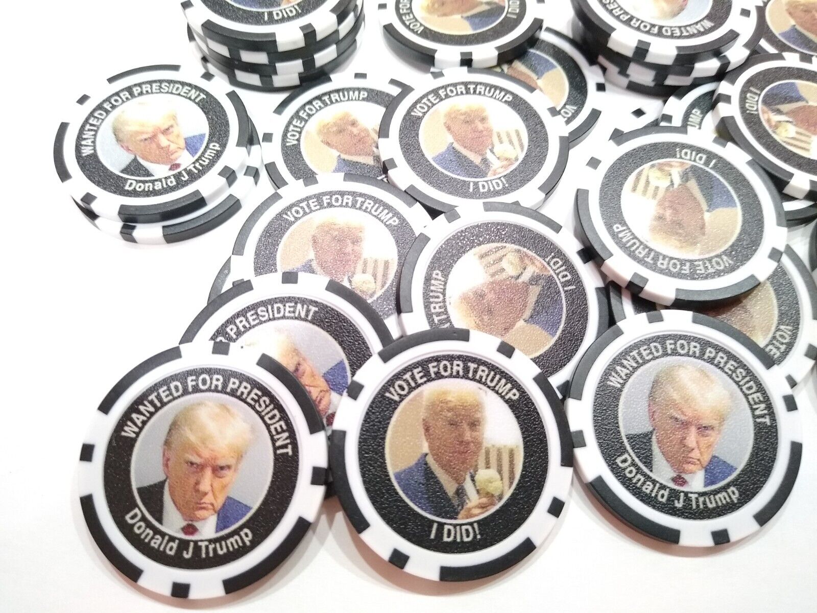 Donald Trump 2024 Election, Mugshot MAGA Casino Chip Custom Made Rare