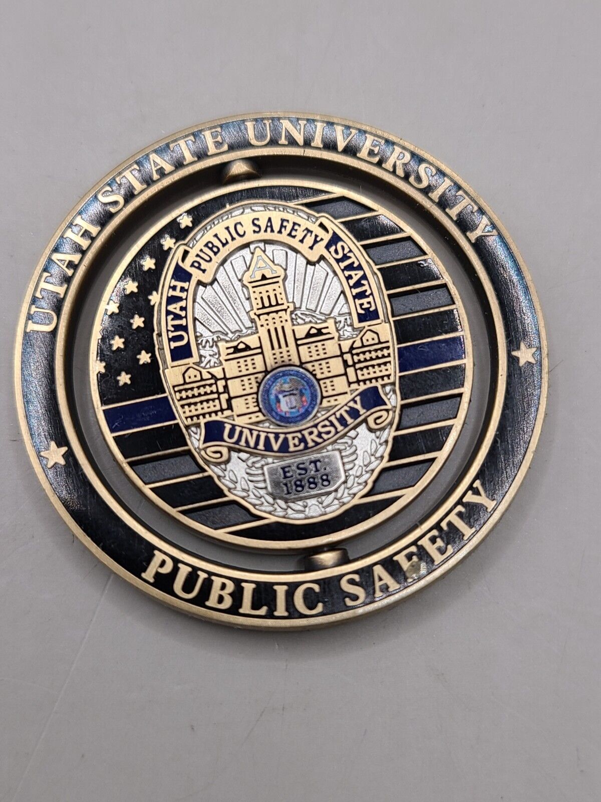 Utah State University Public Safety Challenge Coin 1.75