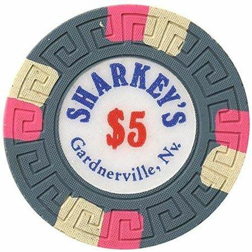 Sharkey's Casino Gardnerville NV $5 Chip 1977