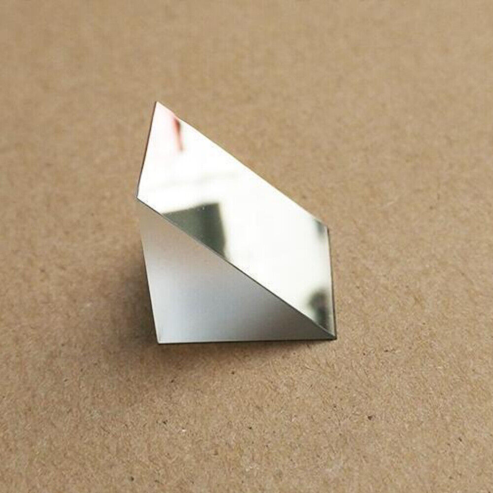 2pcs 4x4x4mm K9 Optical Glass Right Angle Slope Reflecting Prism Portable New
