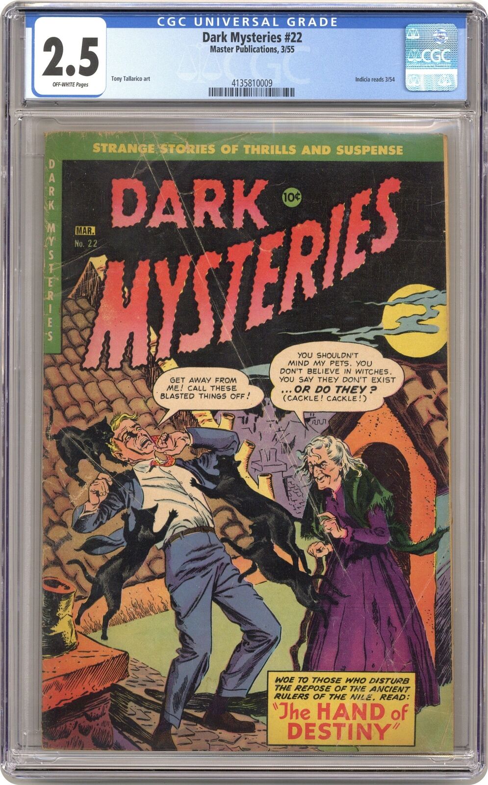 Dark Mysteries #22 CGC 2.5 1955 4135810009