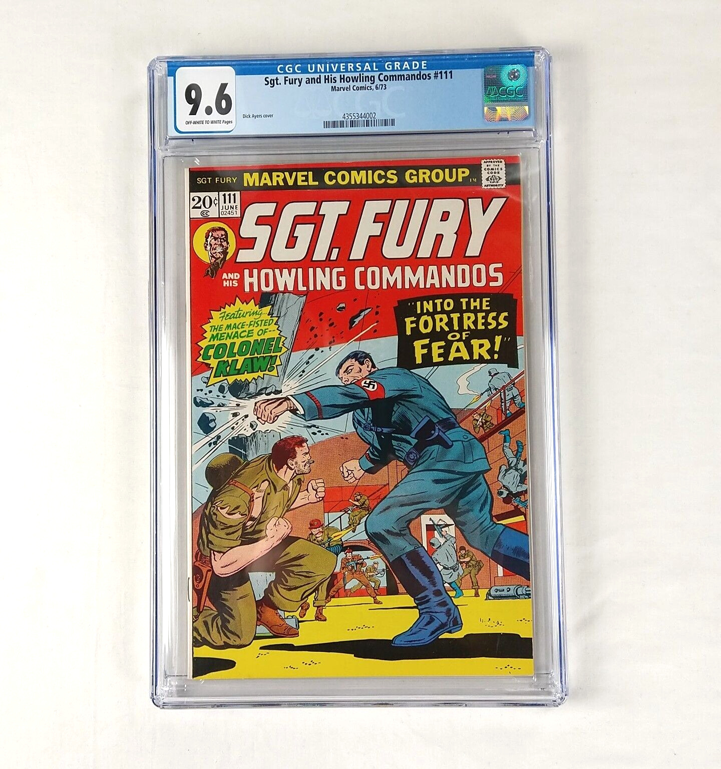 Sgt. Fury And His Howling Commandos #111 CGC 9.6 NM+ (1975 Marvel) Comic