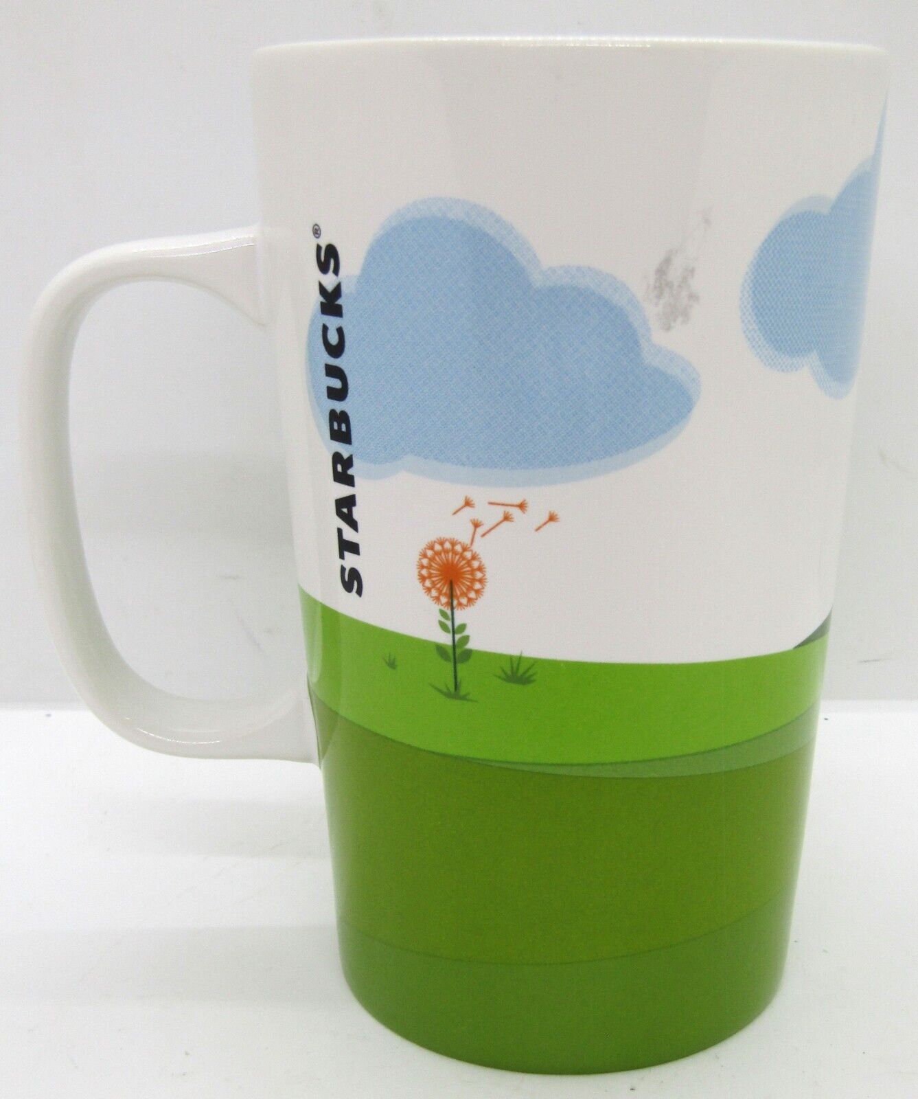 2014 Starbucks Penny Farthing Bicycle Blue Bird Tall 16 fl. oz. Coffee Tea Mug