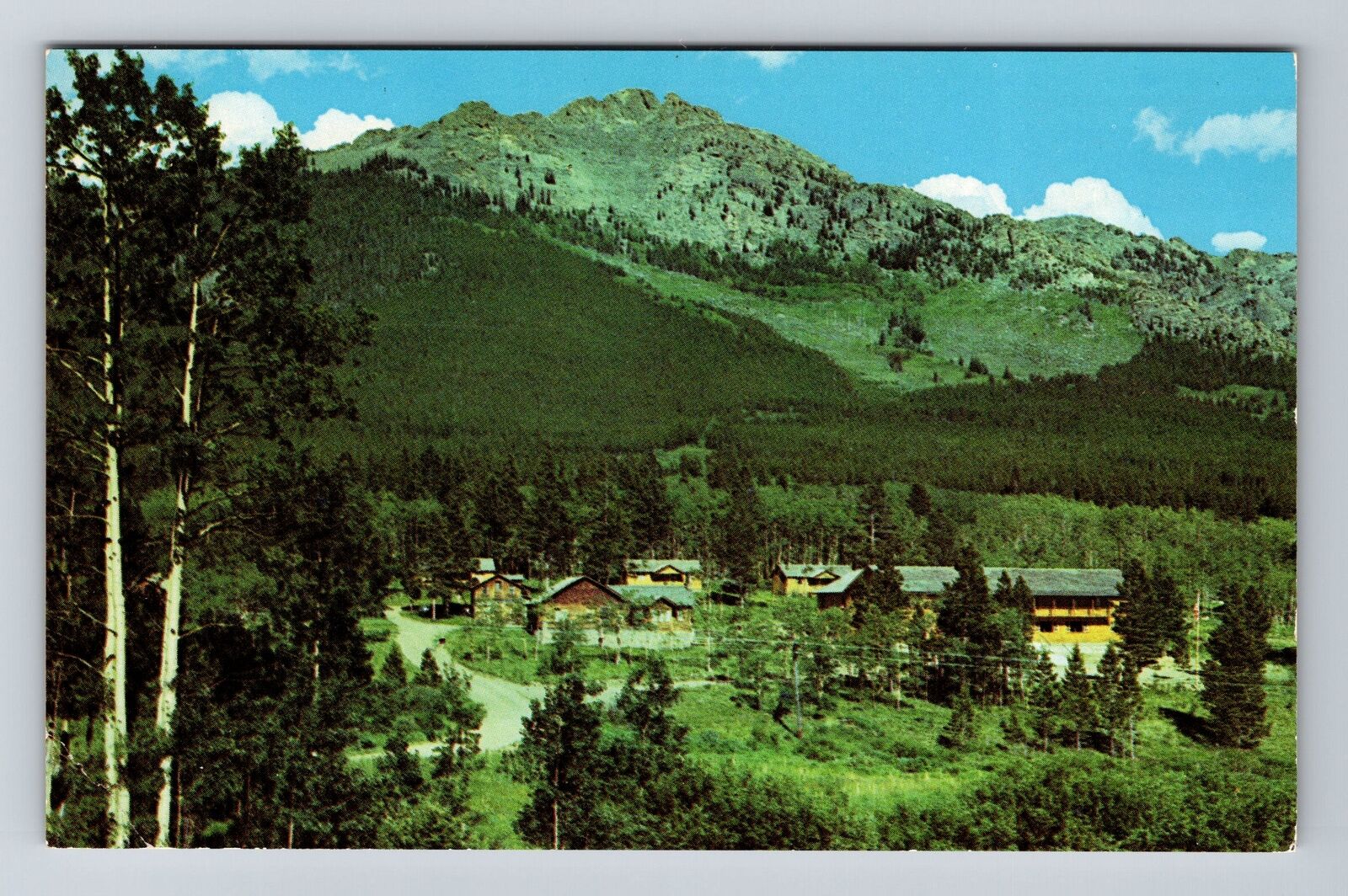 Estes Park CO-Colorado, The Aspen Lodge, Aerial View, Vintage Postcard