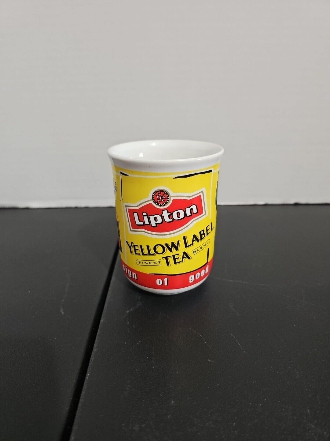 Rare Vintage Lipton London Yellow Tea Mug