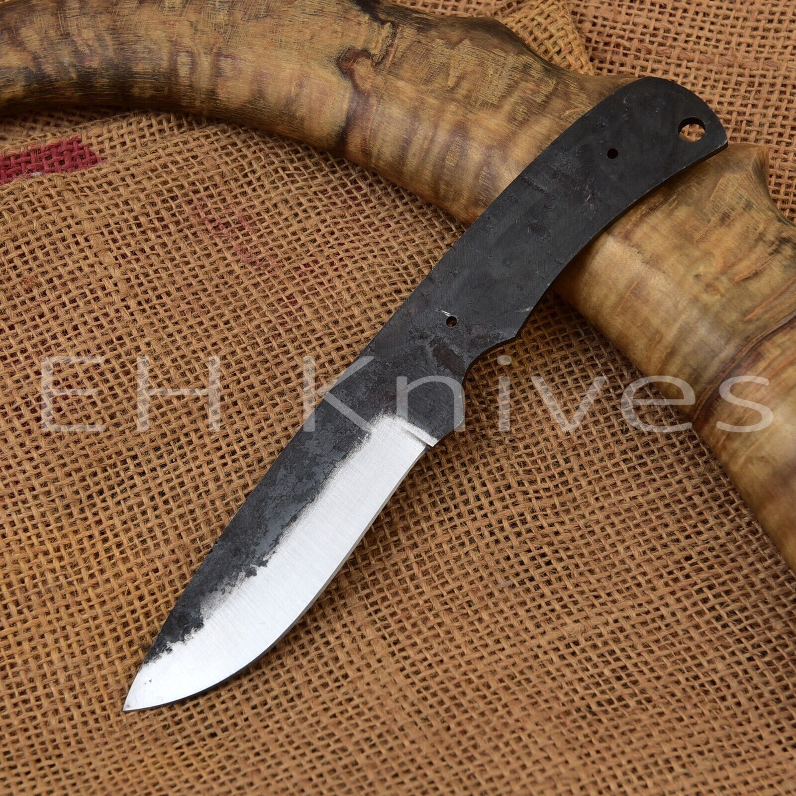 8 INCH CUSTOM FORGED 1095 CARBON STEEL HUNTING SKINNING BLANK BLADE KNIFE 241