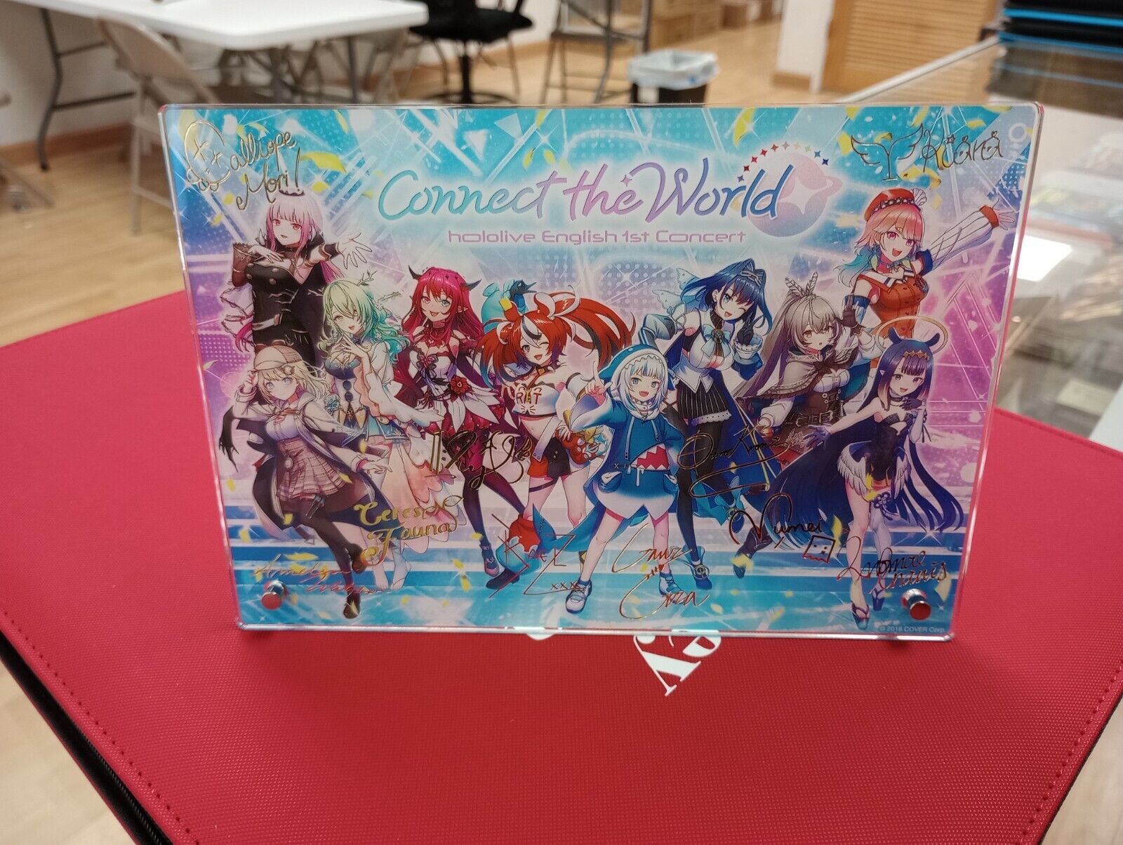hololive english 1st concert acrylic panel stand new in box