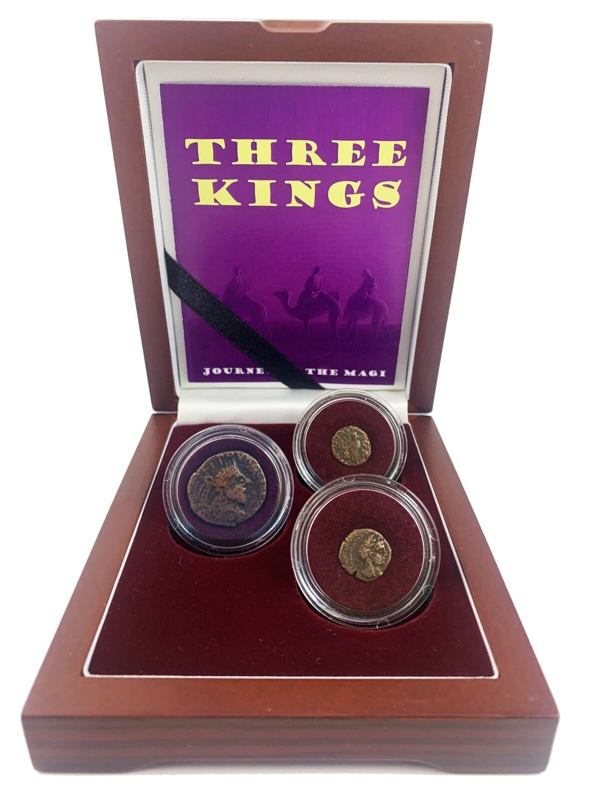 Three Kings: Journey of the Magi 3 Biblical Coin Box Set w COA Three Wise Men