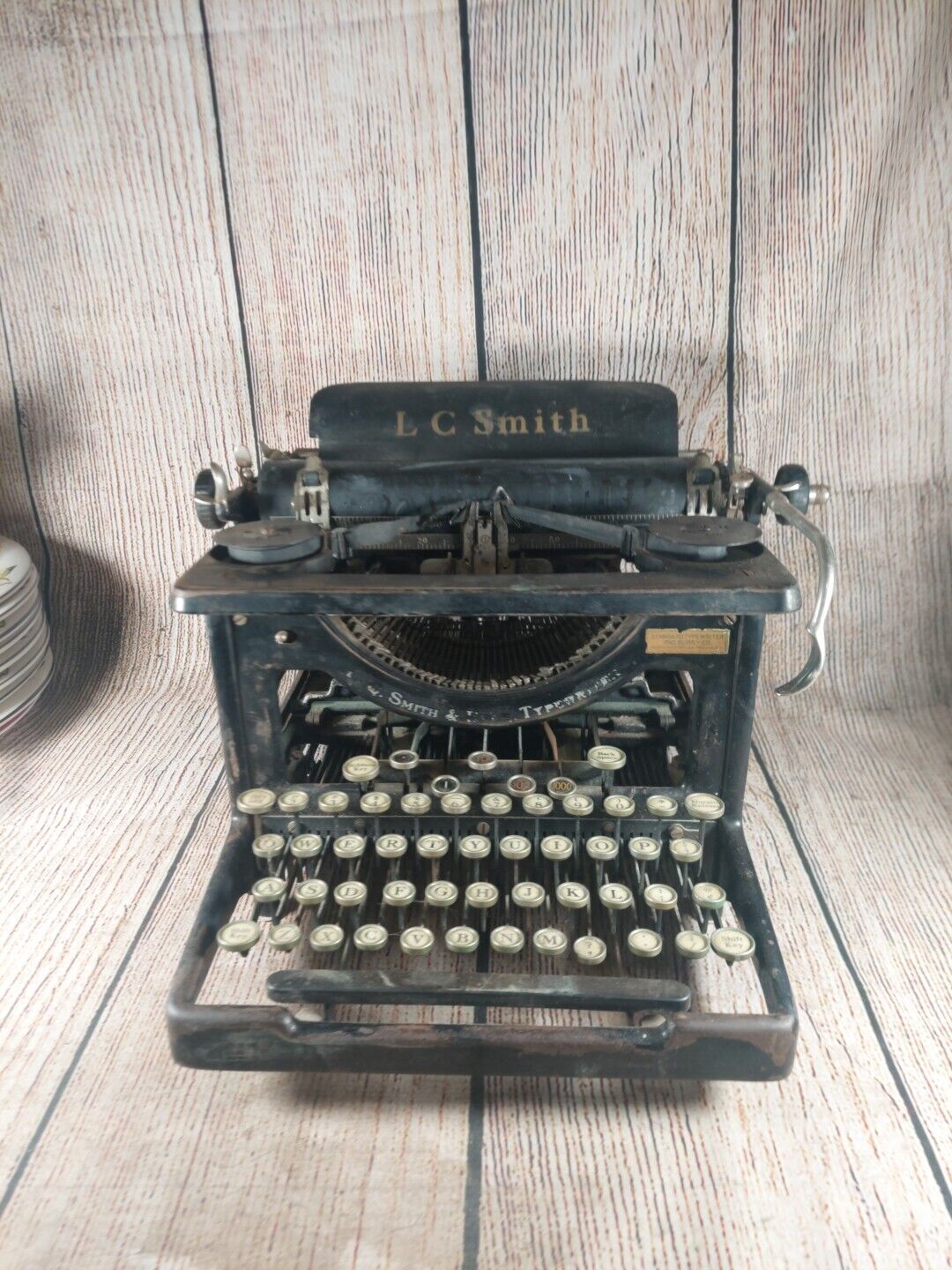 Vintage L.C. Smith Typewriter Early 1900's