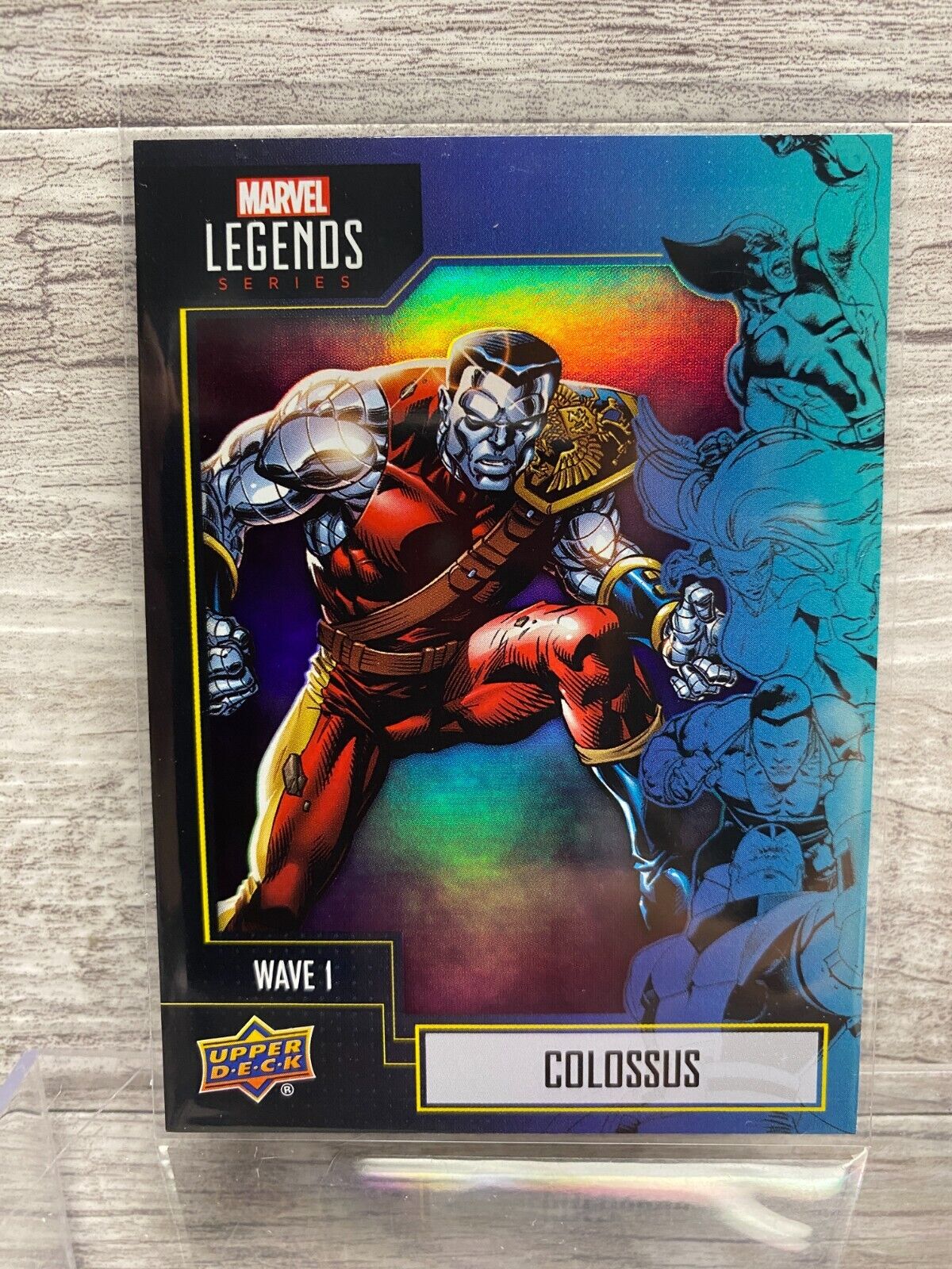 2021 Marvel Legends Series Wave 1 #13 COLOSSUS X-Men Trading Rare Holo Foil