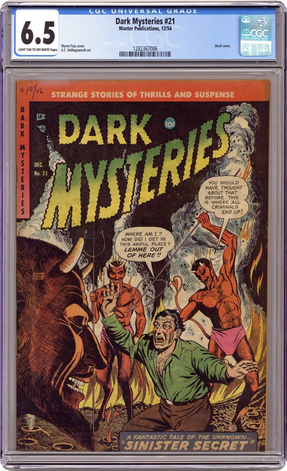 Dark Mysteries #21 CGC 6.5 1954 1282367006
