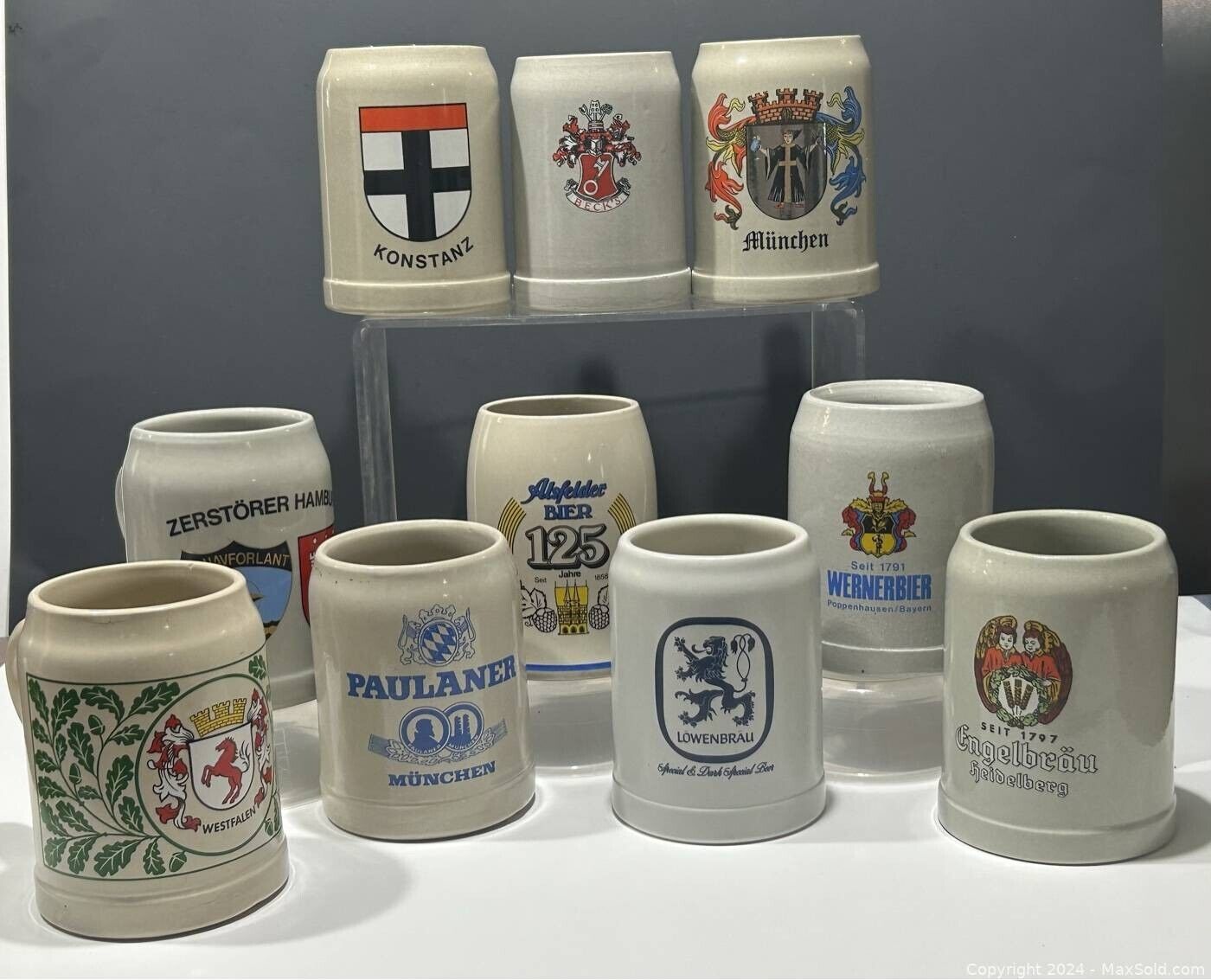 Vintage Beer Stein Mug Collection | Ornate Decorative Beer Mugs