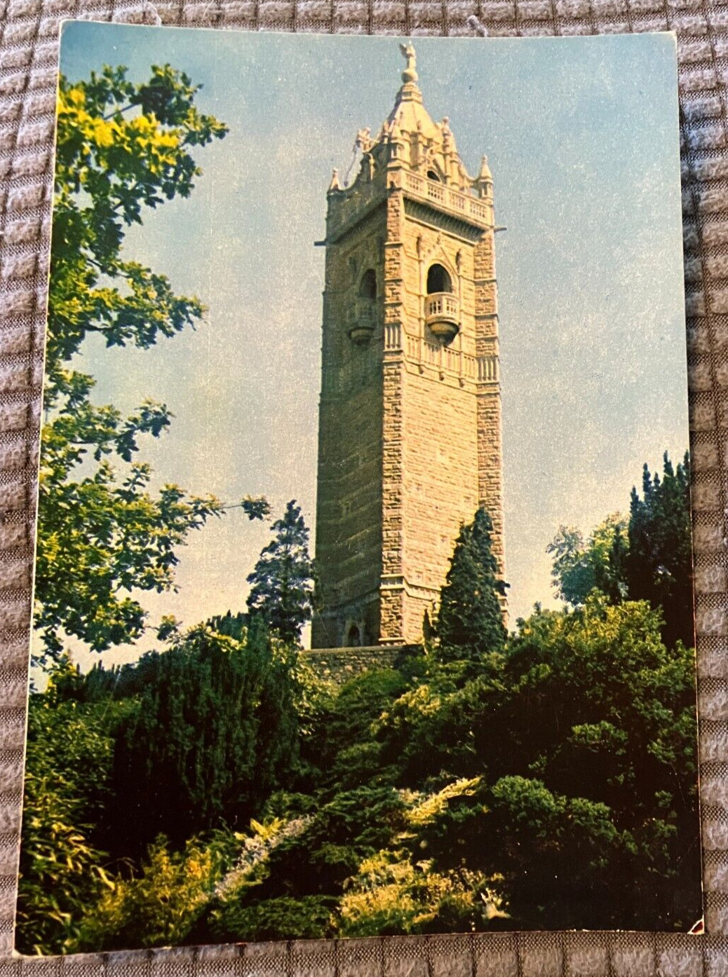 Vintage Continental Postcard - Cabot Tower in Bristol, United Kingdom - UNPOSTED