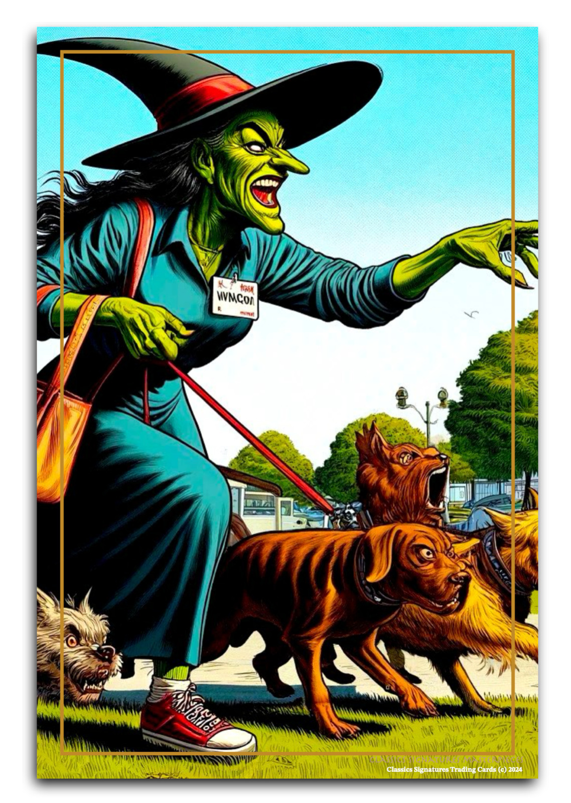 MASTERPIECES COLLECTION ART CARDS CLASSICS SIGNATURES WICKED WITCH DOG WALKER