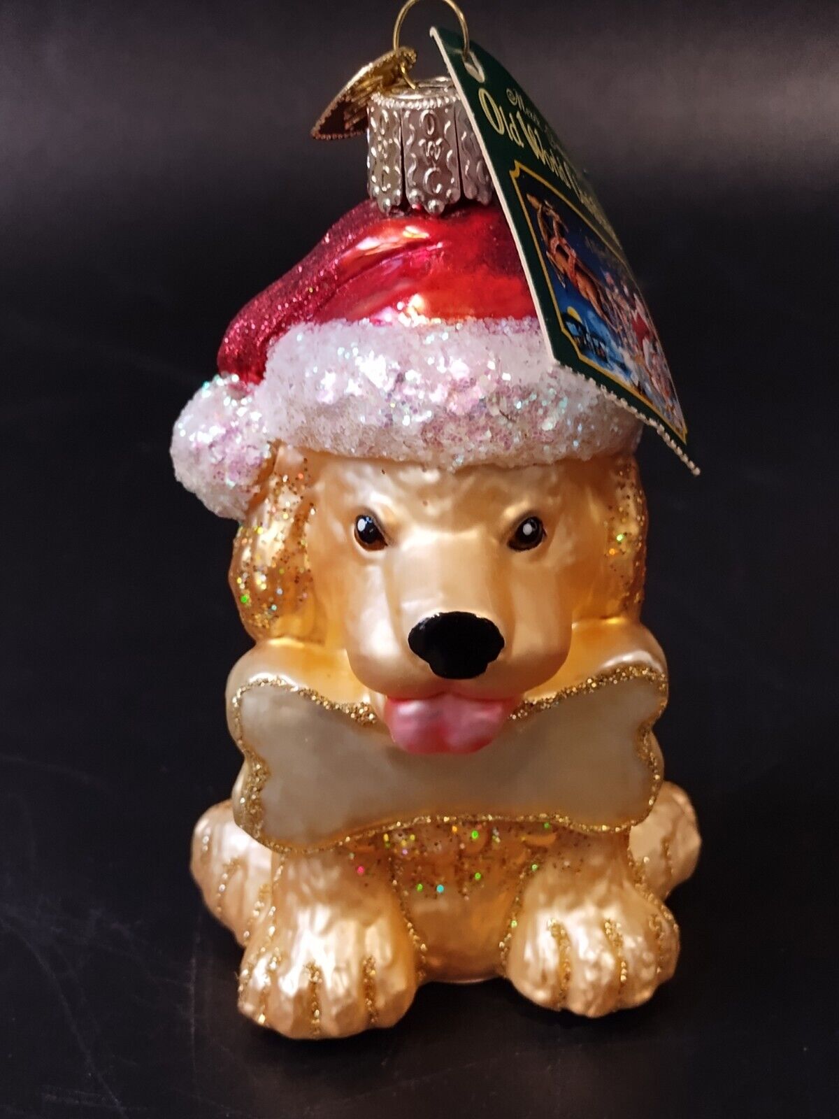 Jolly Pup Ornament Old World Christmas Ornament