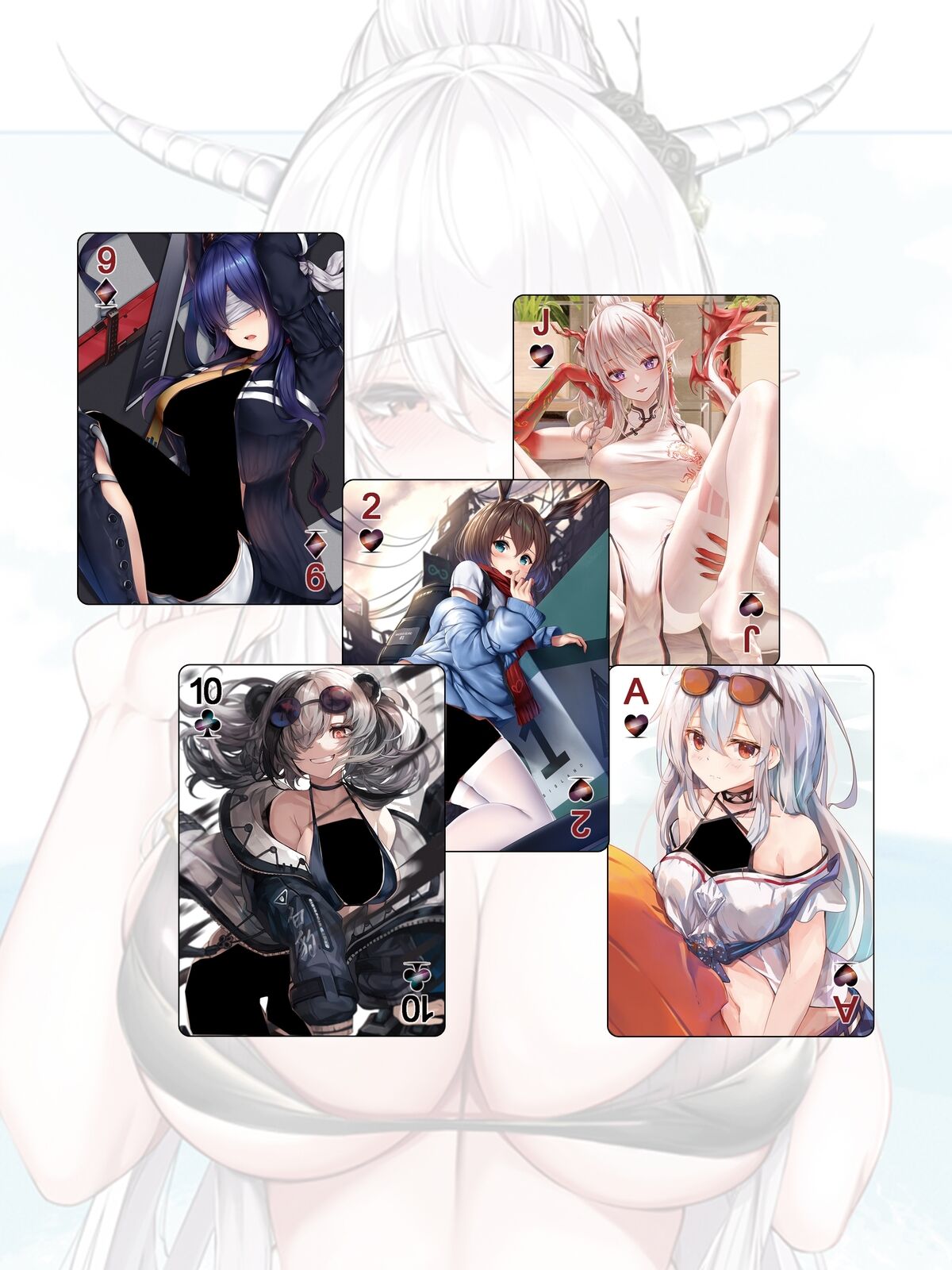 Arknights Cards Game Cards Collection Card Poker Anime Playing Game Girl Cards 