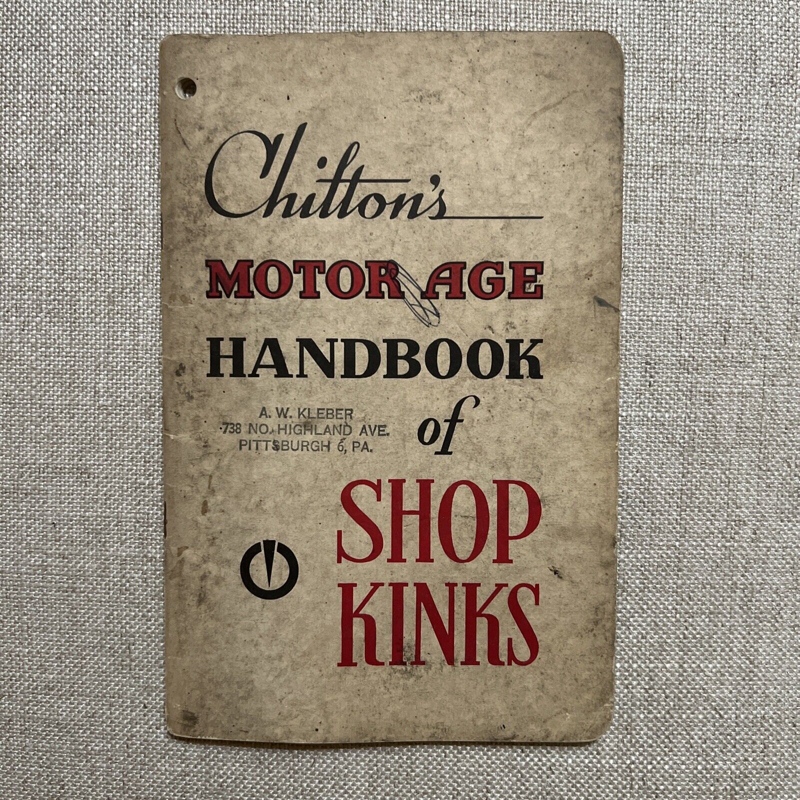 Chiltons Motor Age Handbook Of Shop Kinks 1953 Used