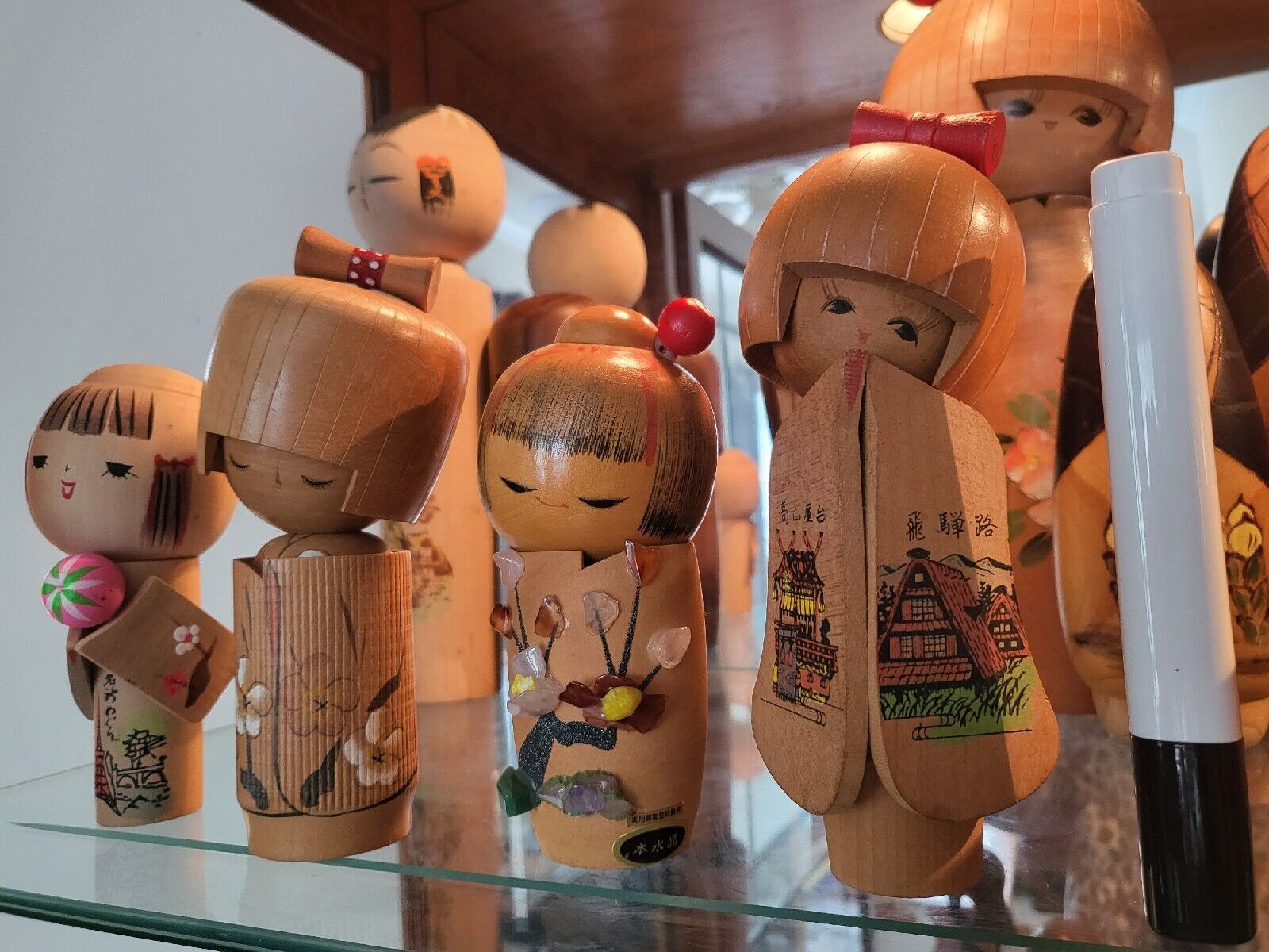 kokeshi dolls vintage lot