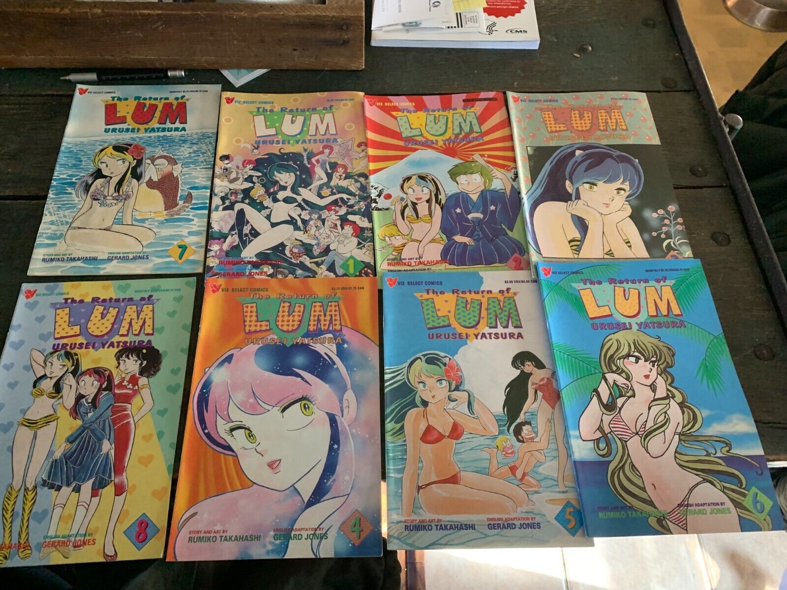 The Return Of LUM #1-#8 VIZ SELECT MANGA COMIC BY Rumiko Takahashi Urusei Yatsur