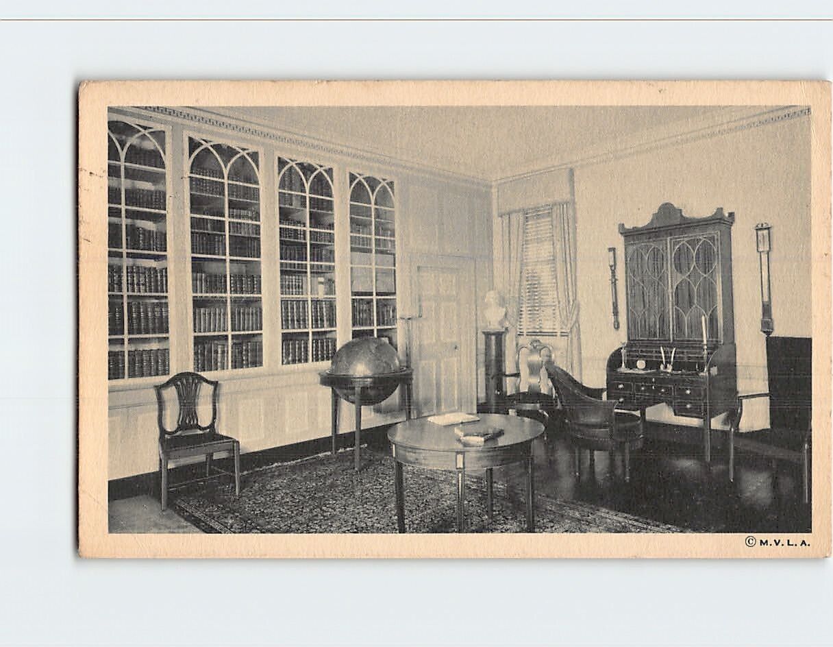 Postcard The Library at Mount Vernon Virginia USA