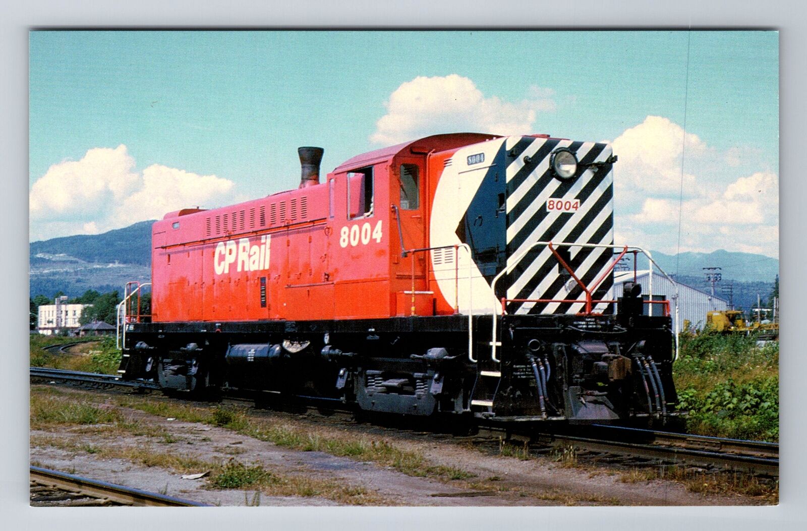 Coquitlam-BC, Baldwin North of Border, Train, Transportation, Vintage Postcard