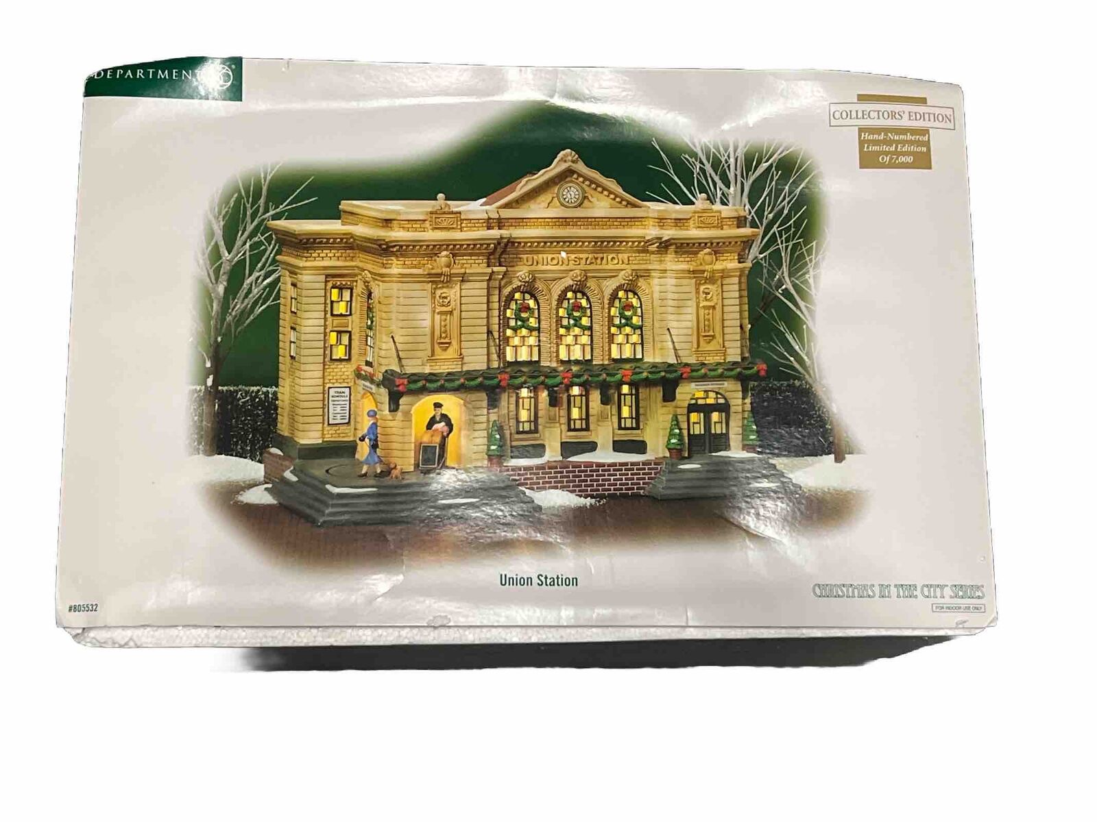 Department 56 Union Station Product No. 805532-MINT CONDITION NEVER DISPLAYED