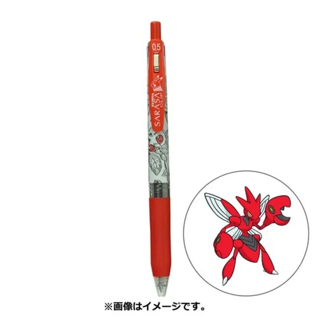 Scizor Zebra Sarasa Pokémon Shirts Ballpoint Pen Japan Brand New
