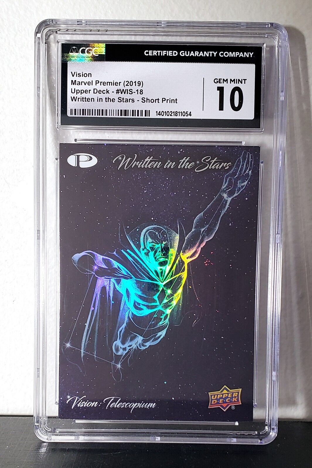 2019 UD Marvel Premier Written in the Stars #WIS-18 SP Vision CGC 10