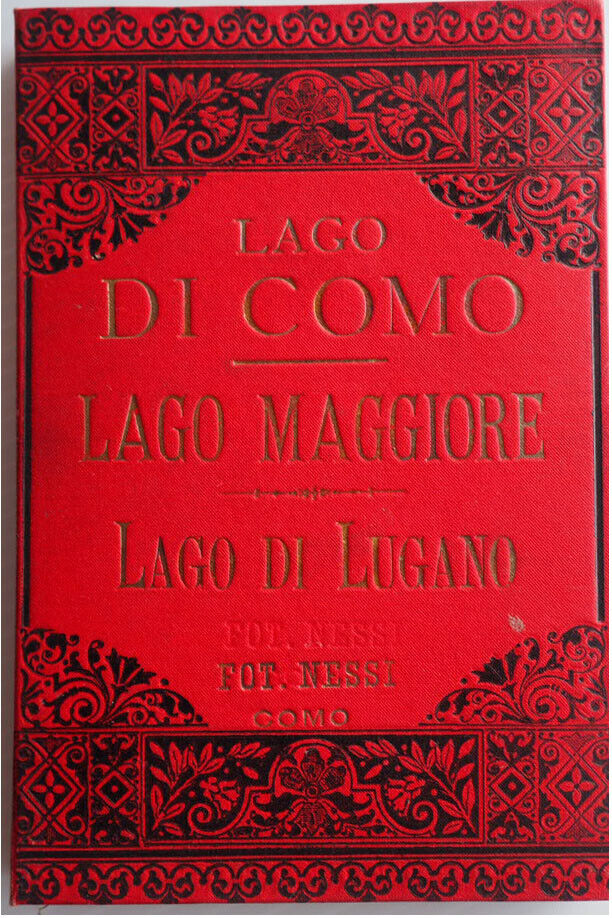 Lake Como Maggiore Lugano Italy antique 12 cabinet photo album Antonio Nessi