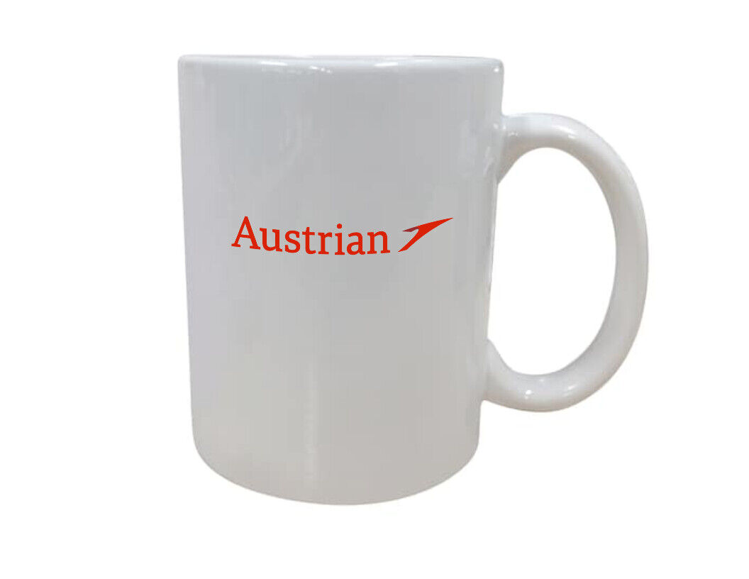 Austrian Airlines Logo Travel Souvenir Employee Pilot Gift Coffee Mug Tea Cup