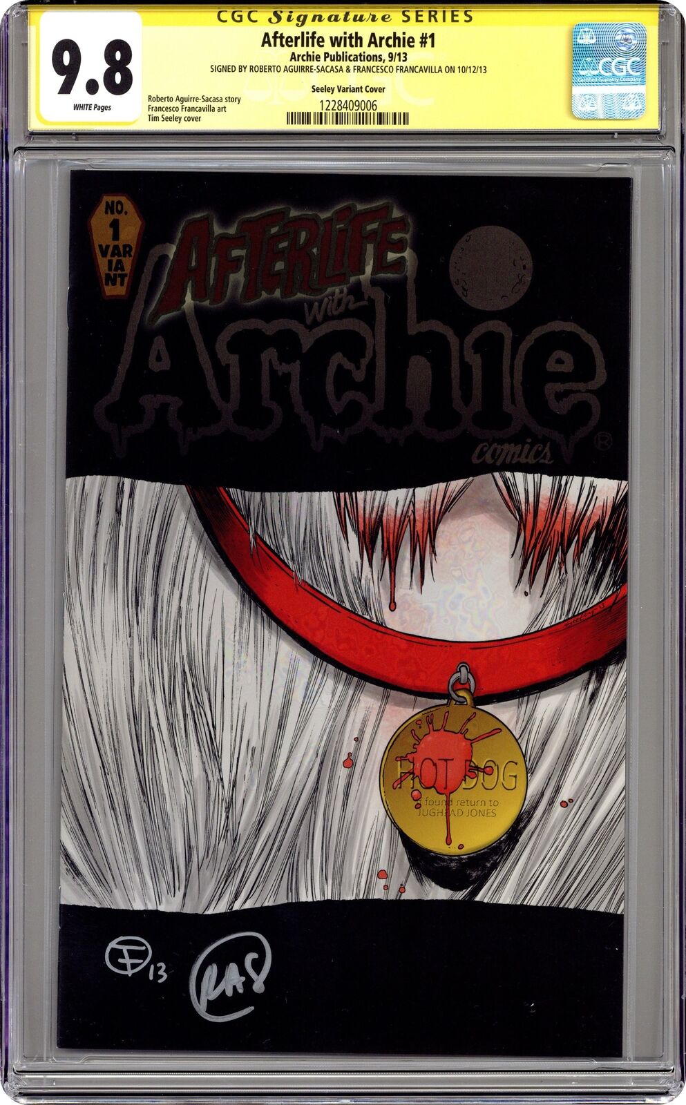 Afterlife with Archie 1C Seeley Hot Dog CGC 9.8 SS 2013
