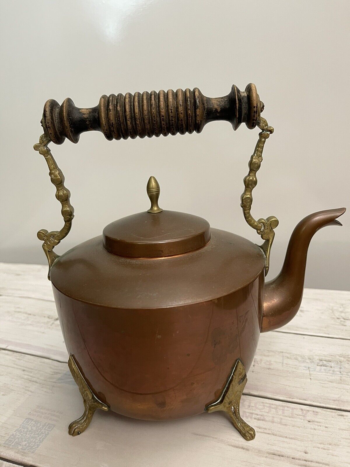 Vintage Made In Sweden 🇸🇪 Teapot Kettle Copper and Brass