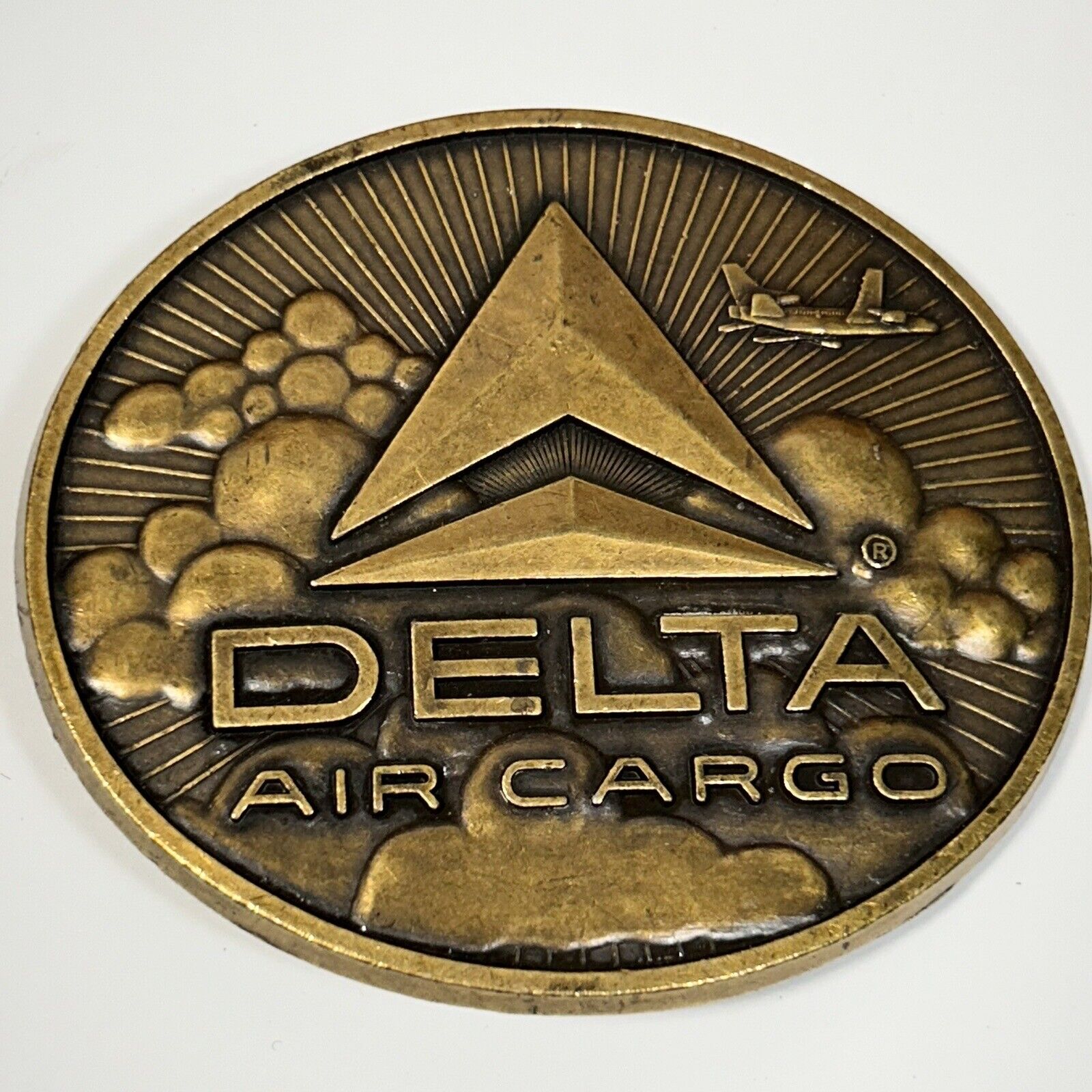 Vintage Delta Airlines Air Cargo Belt Buckle USA Made