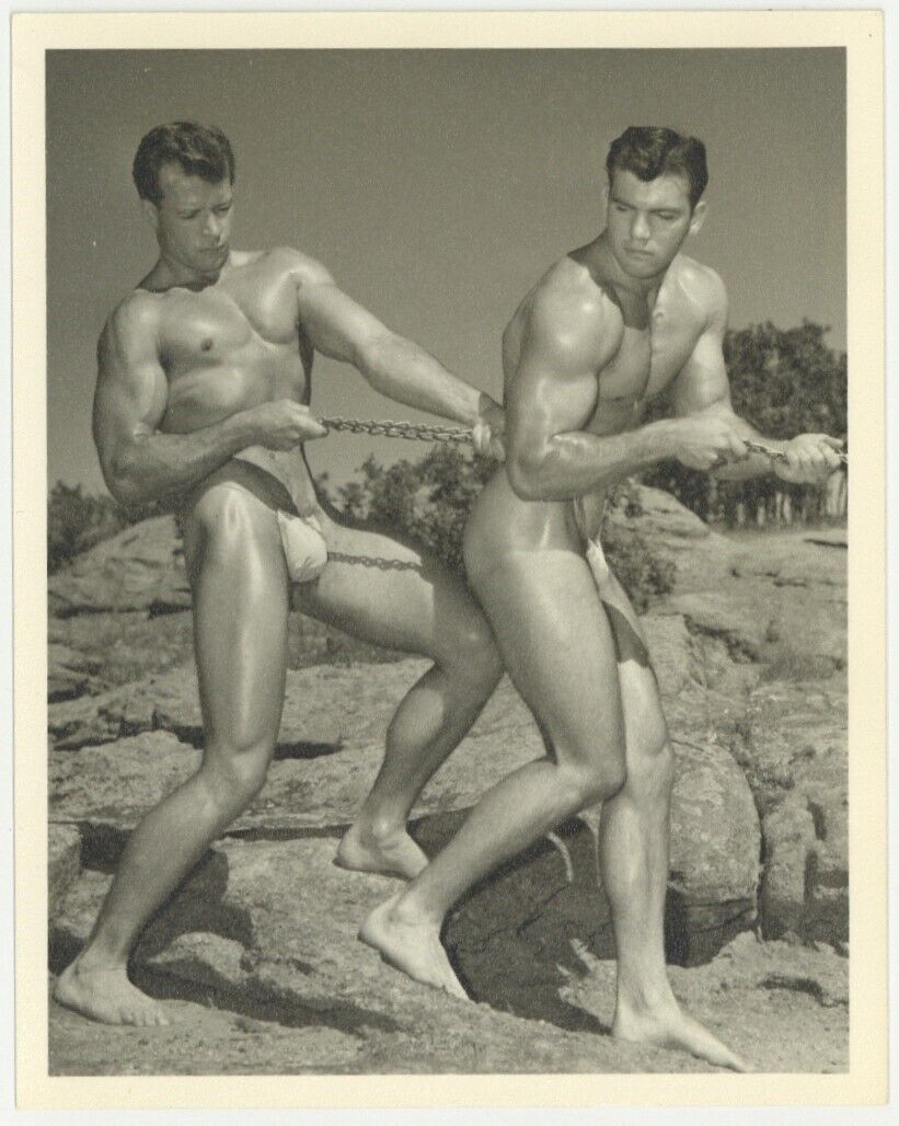  Phil Lambert & Keith Lewin WPG Don Whitman Beefcake Gay Physique Photo Q7941