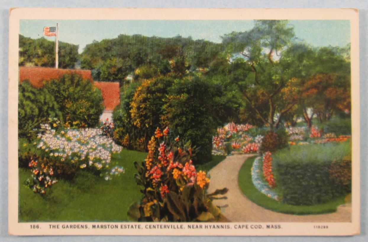 The Gardens Marston Estate, Centerville, MA Massachusetts Postcard (#4068)