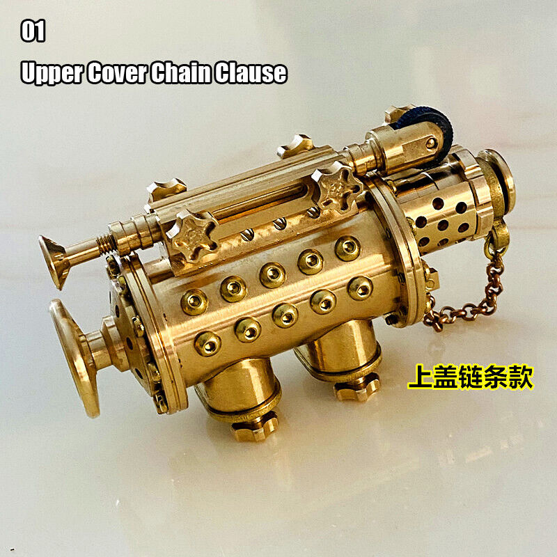 Handmade Pure Copper Kerosene Lighter Nautilus Mechanical Punk Removable