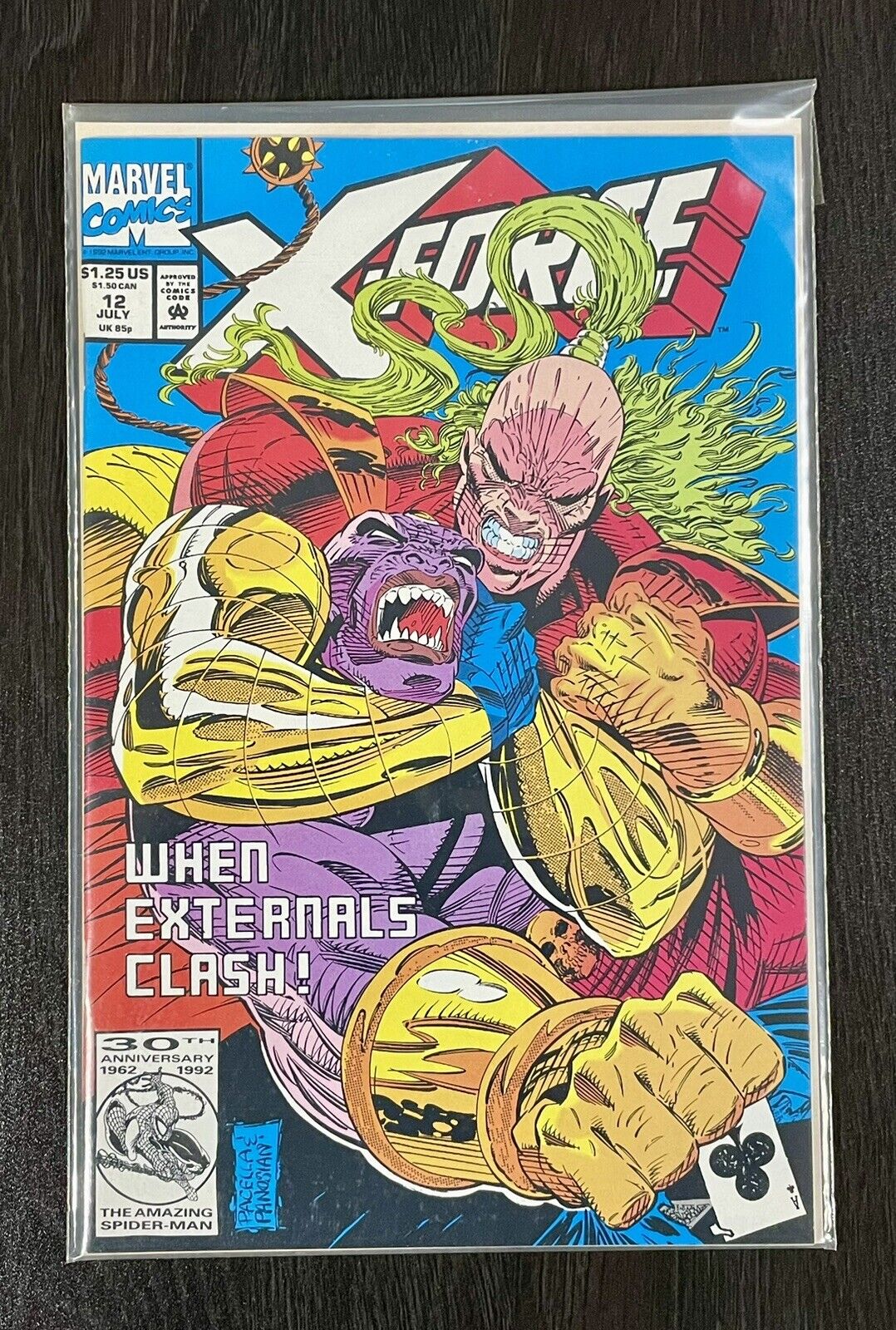 X-FORCE Marvel Comics 1992 Vol.1 #12  1st Printing Externals Gideon Toybiz Anime