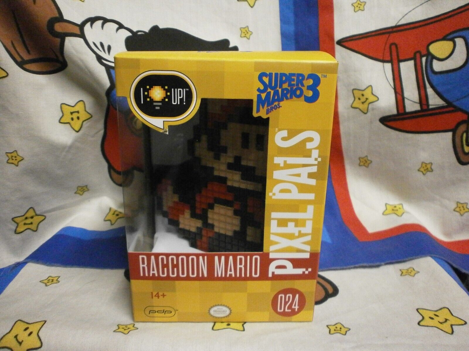 PDP Pixel Pals Raccoon Mario #024 Super Mario Bros 3 New In Box RARE