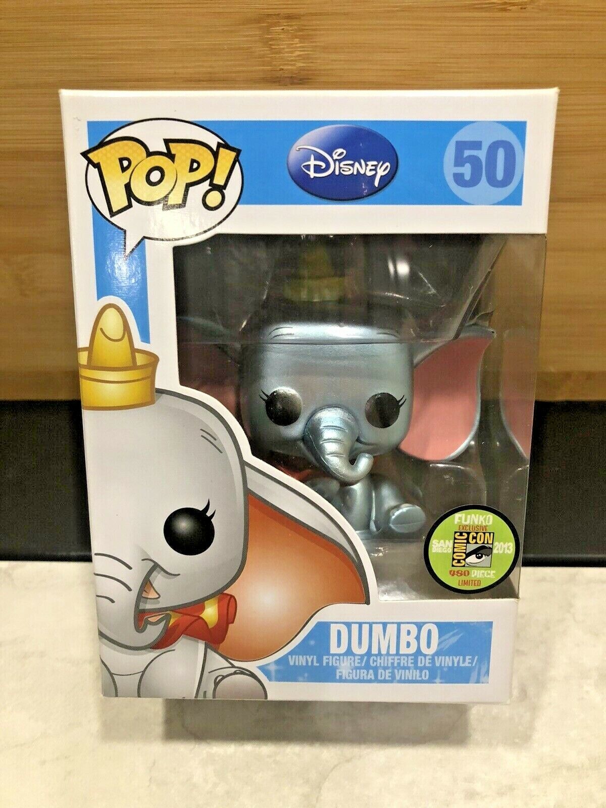 Funko Pop Disney Dumbo 50 SDCC Comic Con 2013 - Rare - Limited 480 Metallic