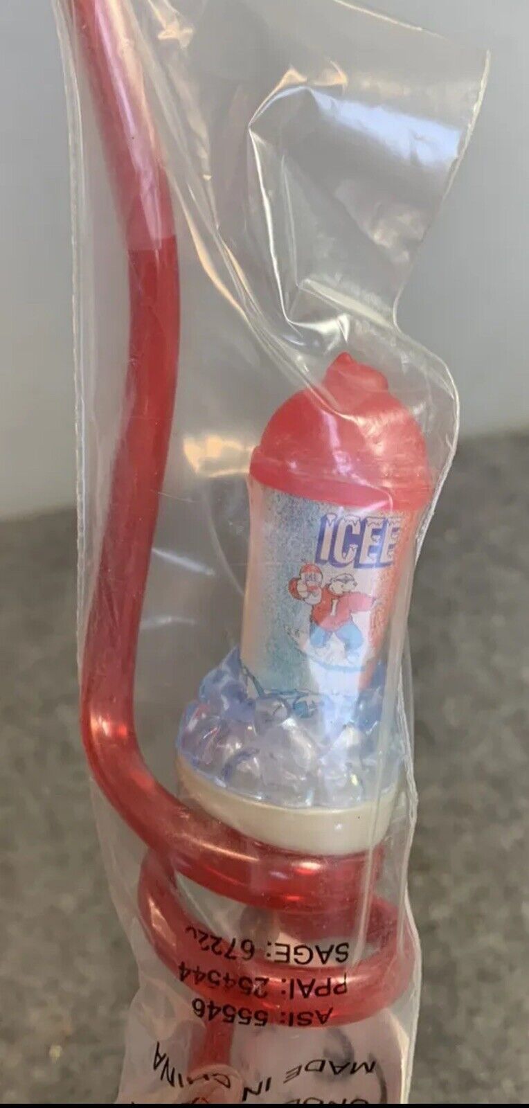 ICEE Sip -N-See STRAW  NEW REUSABLE INDIVIDUALLY WRAPPED VINTAGE