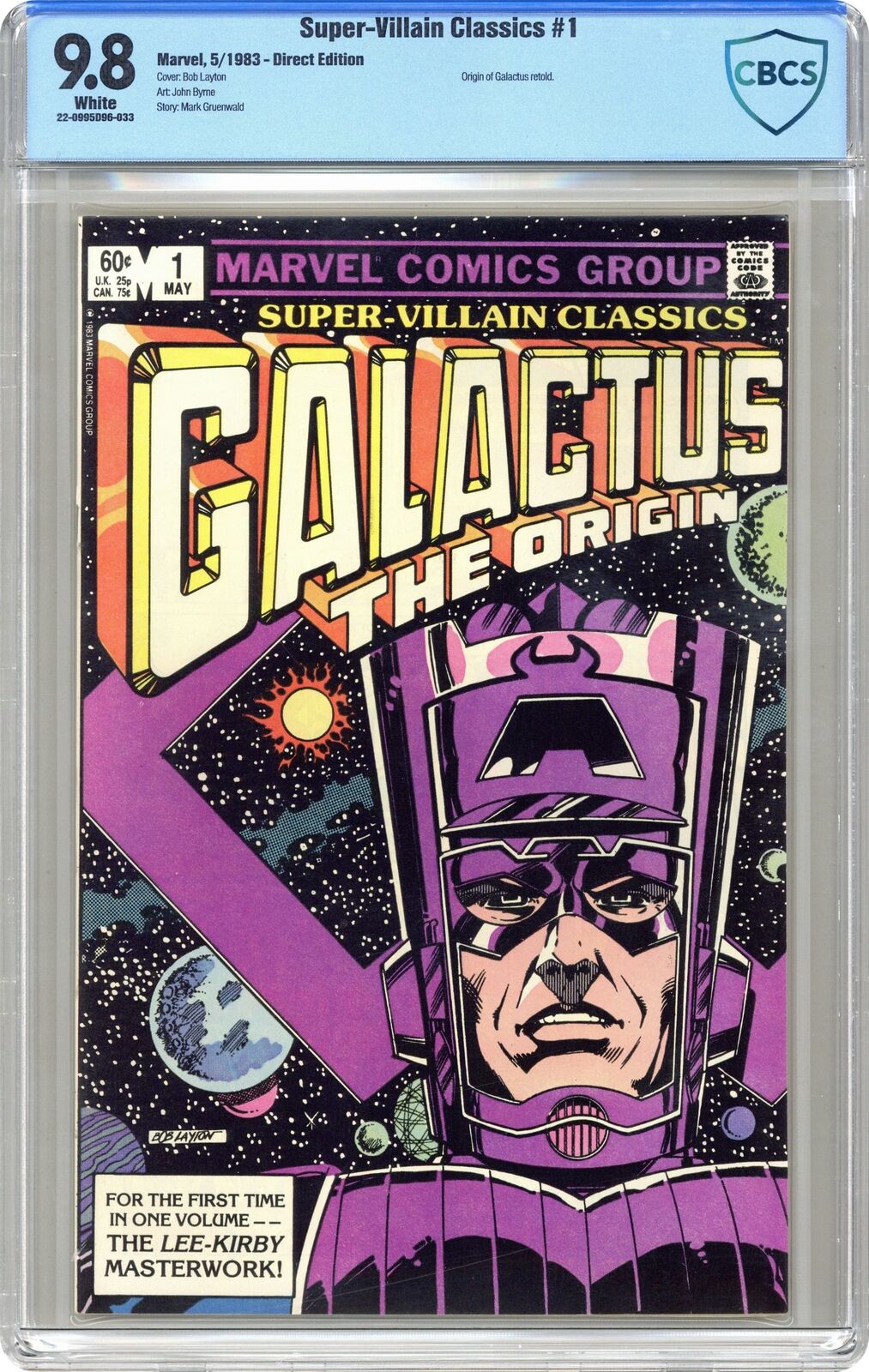 Super-Villain Classics Galactus the Origin #1 CBCS 9.8 1983 22-0995D96-033