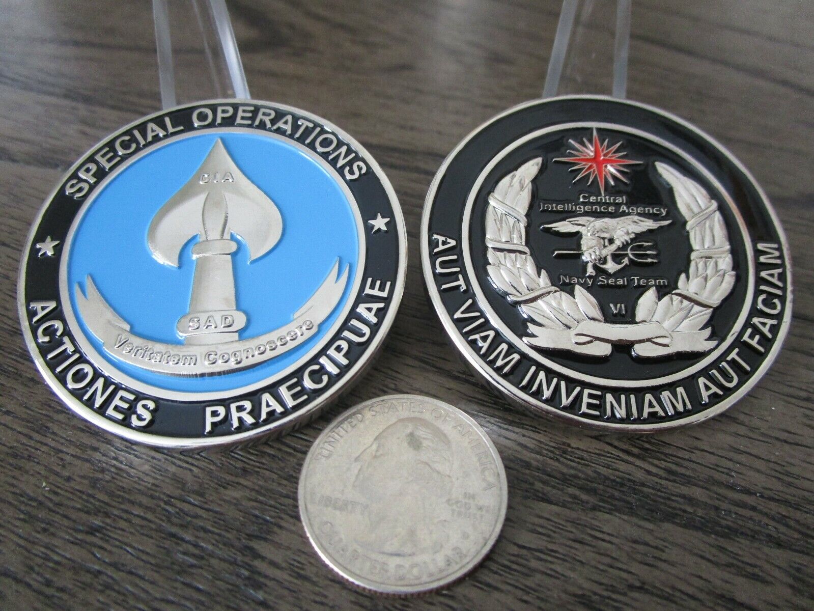 CIA SAD DEVGRU Central Intelligence Agency Navy Seal Team VI Challenge Coin