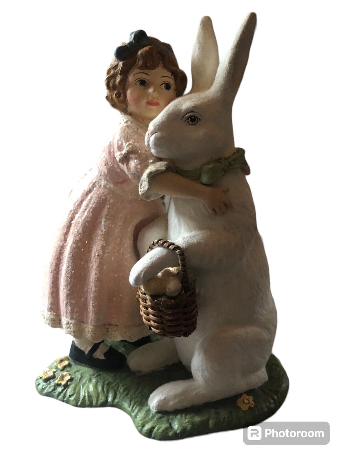 Bethany Lowe Easter-Girl With Rabbit