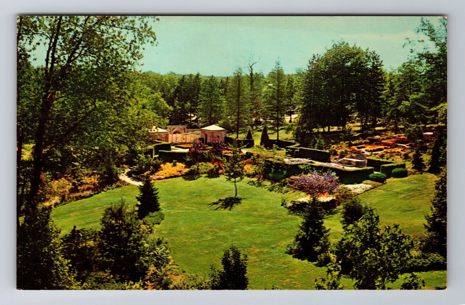 Mansfield OH-Ohio, Aerial Kingwood Center, Antique, Vintage Souvenir Postcard