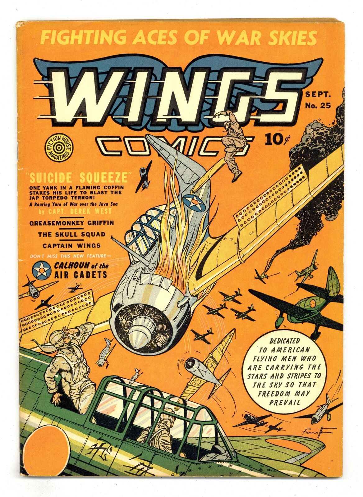 Wings Comics #25 VG/FN 5.0 1942