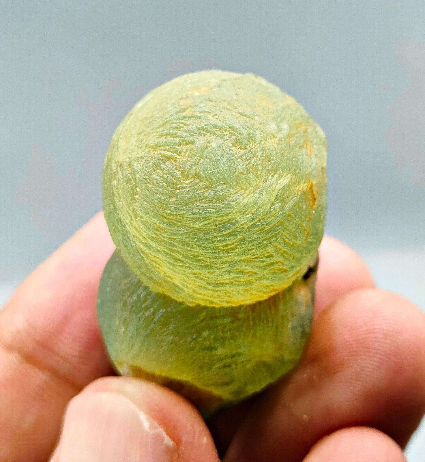 133 CTs Transparent Extremely Rare Natural Prehnite On Epidote Specimen~ Africa