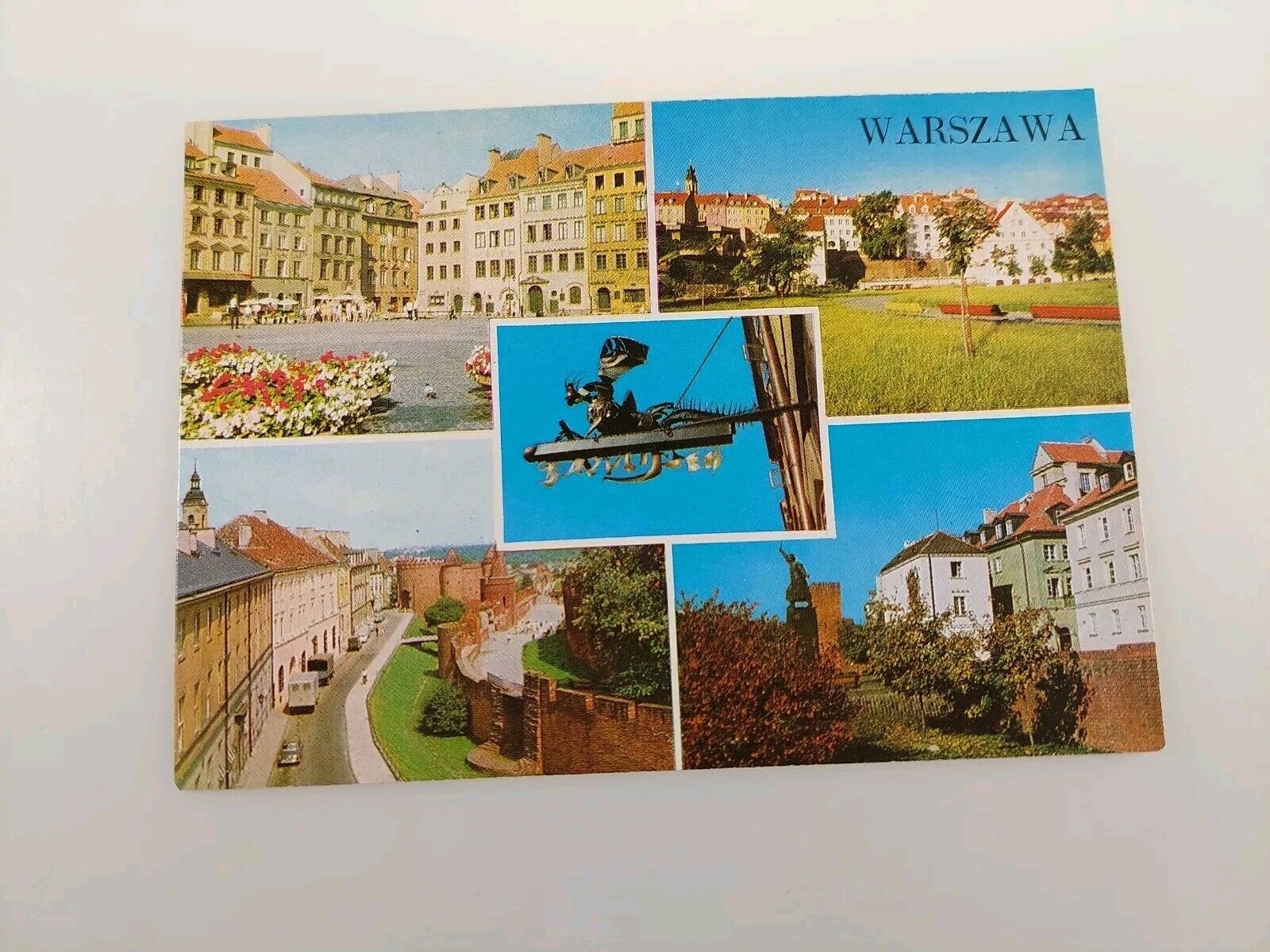Warszawa (Warsaw Poland) 5 Views Postcard 1