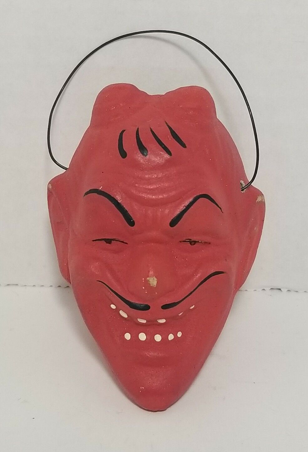 Vintage Style Devil Head Candy Container Krampus Replica Halloween Decor 