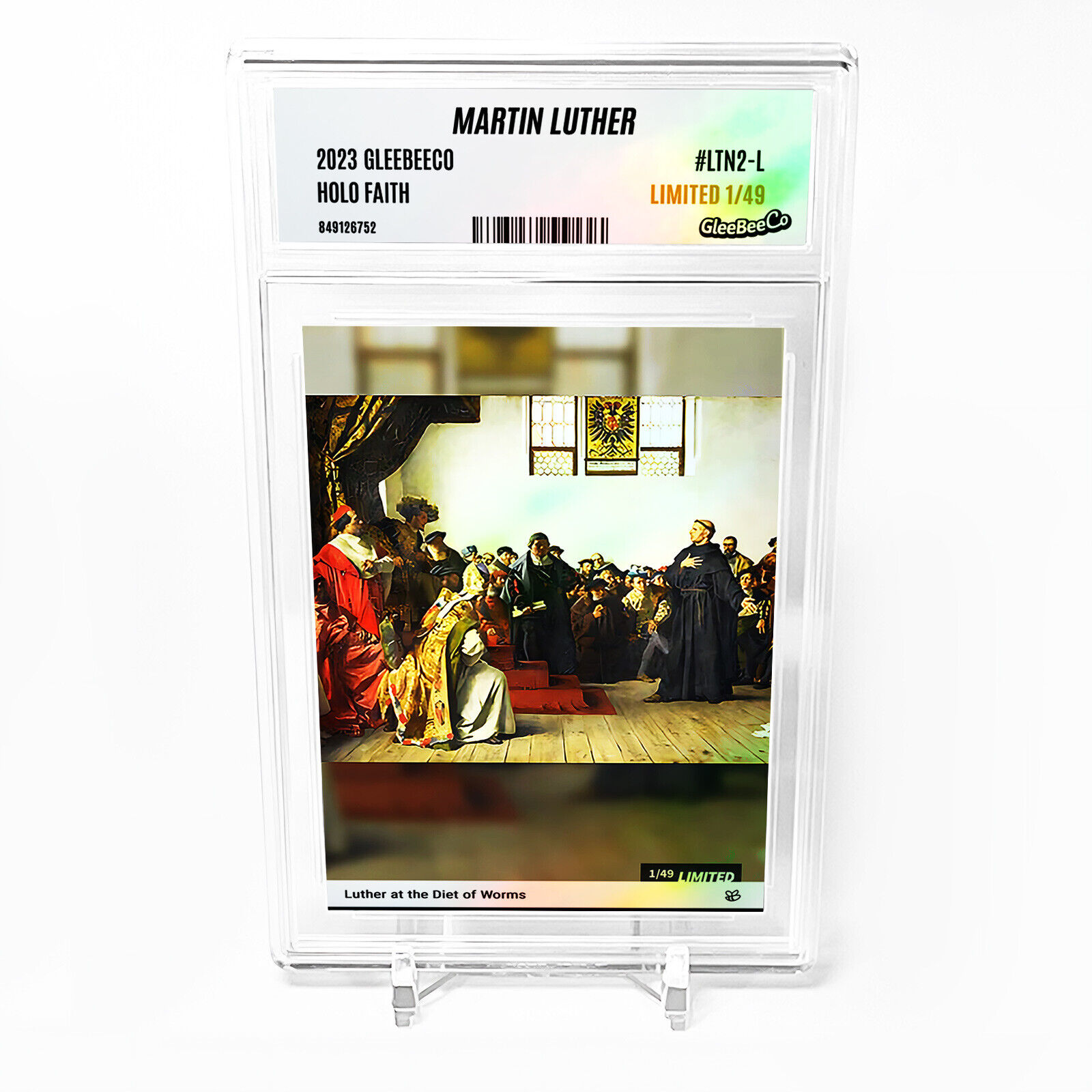 LUTHER AT THE DIET OF WORMS Art Card 2023 GleeBeeCo Holo Faith #LTN2-L /49 Made