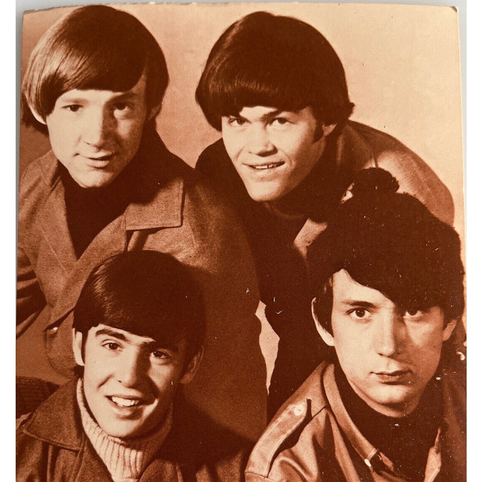Vintage NOS 80s RPPC Postcard The Monkees Micky, Mikey, Davy, Peter Ludlow Sales